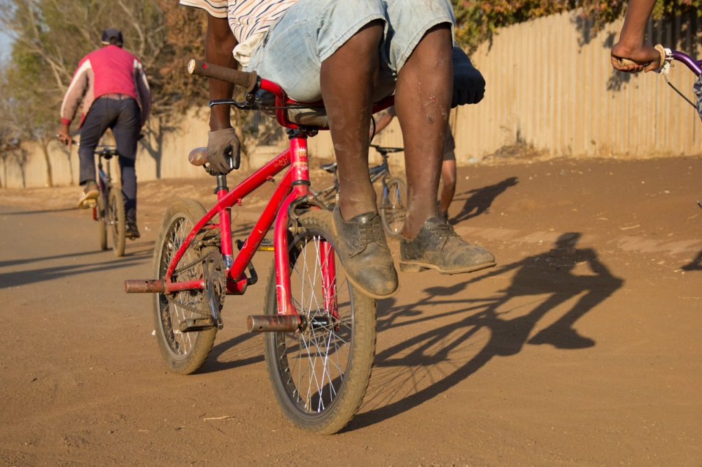 SOUTH AFRICA: eKasi, friends and bicycles. 