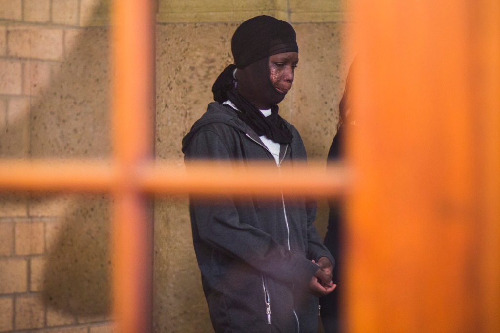 Jan Pieterse appeared briefly at the Johannesburg Magistrate Court on Monday, 07 September 2015. Pieterse is accused of attempted murder after he allegedly poured acid over his ex-girlfriend and mother of his child (Ines Antonio), resulting in third-degree burns to her face and body. He remains in custody. Picture: Jabulile Pearl Hlanze