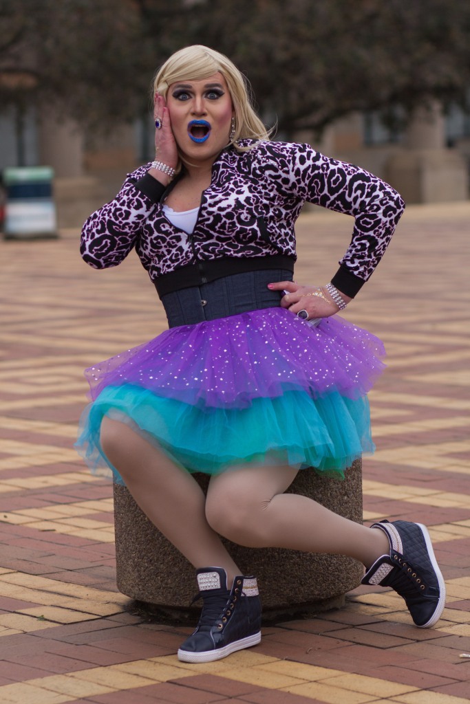 SOUTH AFRICA – JOHANNESBURG: Genevieve Le Caq, a performer and Activist poses for a portrait at the Varsity Pride 2015 match which took place at Wits University on Friday, 04 September 2015. The event was help to bring support and awareness to GBTIAQ+ rights. Picture: Jabulile Pearl Hlanze